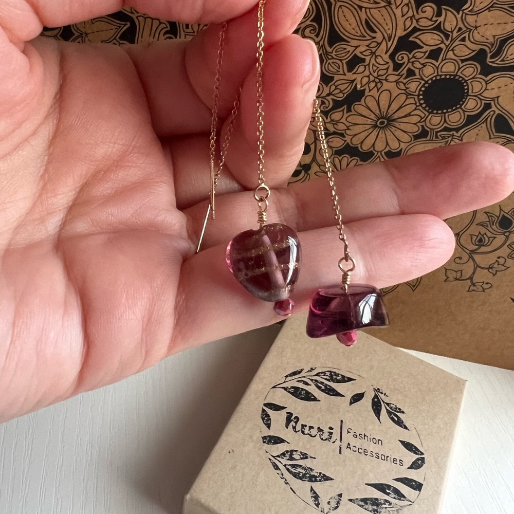 New! Thread earrings - Picture 3 of 6